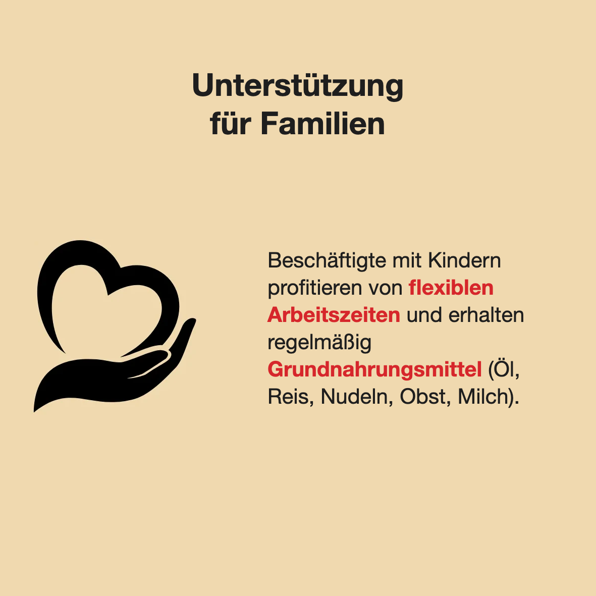 Unterstützung für Familien